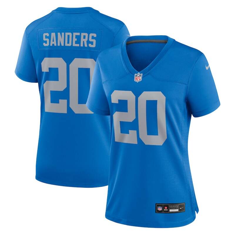 None Barry Sanders Detroit Lions Great Value Replica Jersey Football A