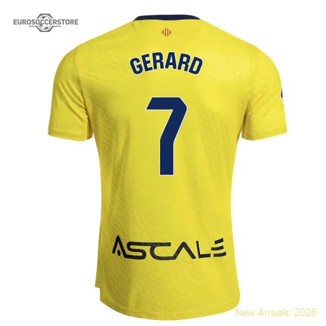 Outstanding 2025-2026 Villarreal Main Jersey (gerard 7) - Economical