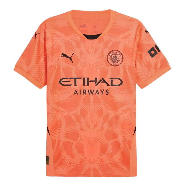 Pro Series Football Man City Home Goalkeeper Shirt Neon Sun Trautm...