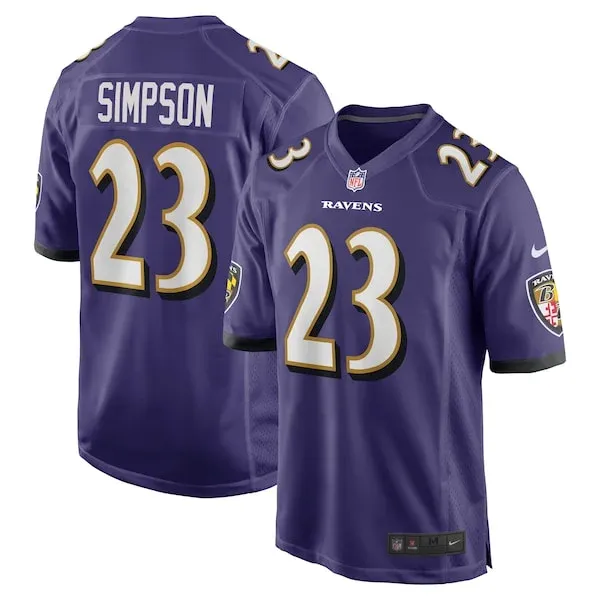 Performance Baltimore Ravens Game Jersey - Premium Purple NFL Fan J...