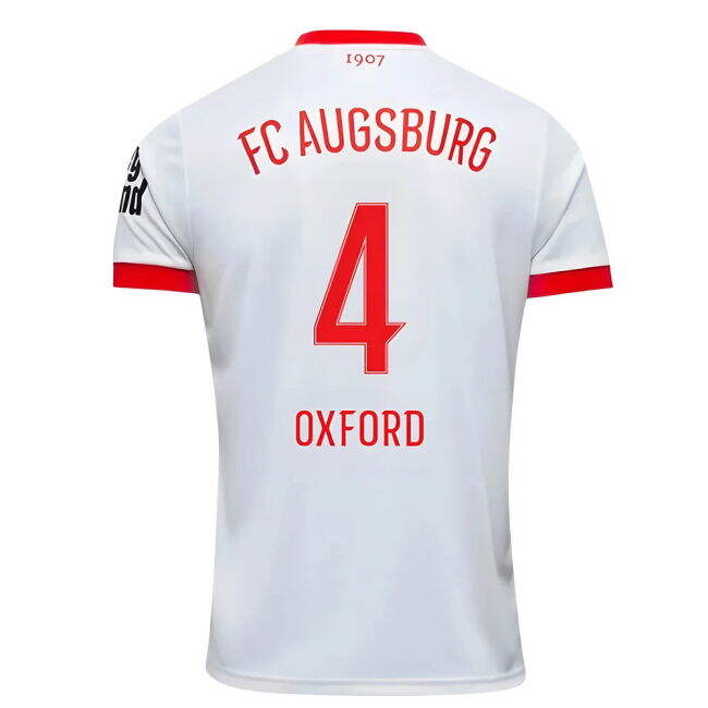 Devoted Football Fc Augsburg Home Shirt Oxford #4 Pro Series 2024-...