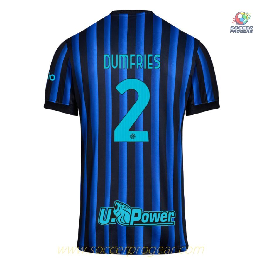 Inter Milan Home Football Soccer Team Shirt 2025-26 Edition Dumfries