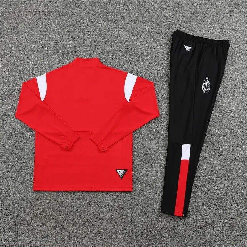 AC Milan 2324 Red Half Zipper Tracksuit - Official Replica 9171