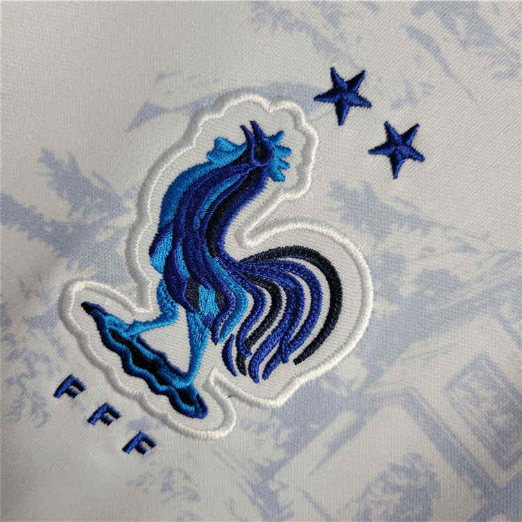 Quick Dry World Cup 2022 France Away White Soccer Jersey Football
