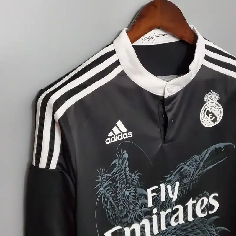 2014-2015 Long Sleeve Real Madrid Third retro kit
