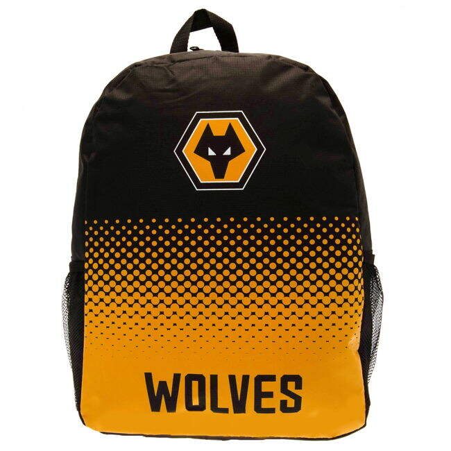 Authorized Wolverhampton Wanderers FC Fade Backpack Comfortable Wear