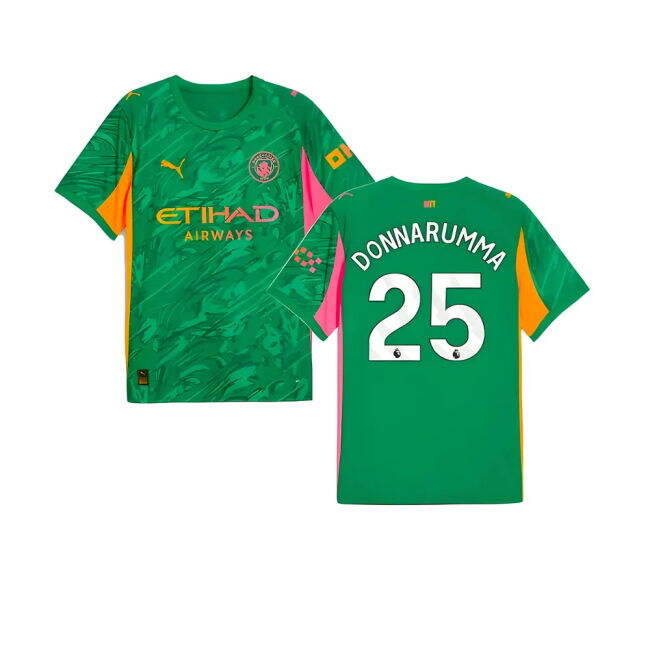 Premium Quality Football Man City Goalkeeper Away Shirt Green Donn...