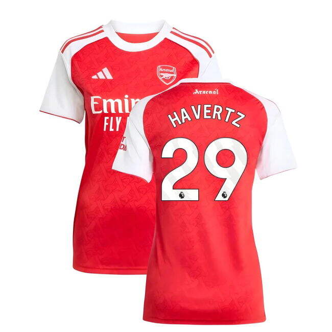Top Quality Arsenal 2025-2026 Home Uniform (Havertz 29) (Womens)