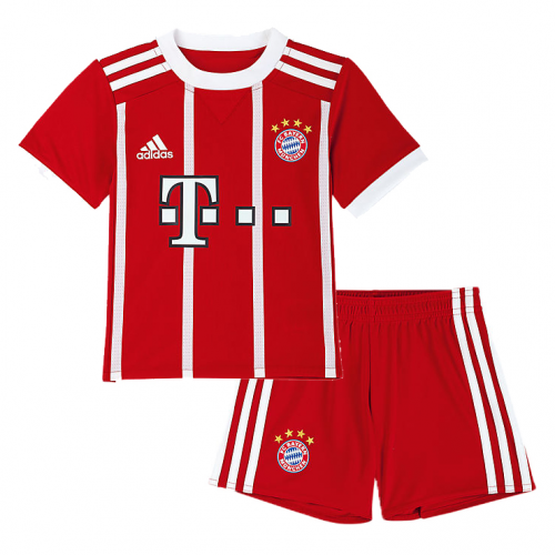 Kids Bayern Munich Home 201718 Soccer Suits ShirtShorts - Official