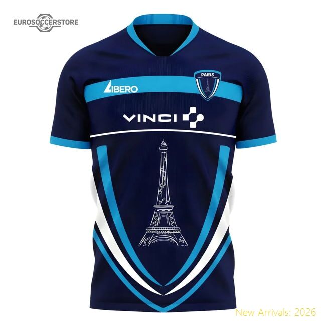 Match-Day Paris Fc 2024-2025 Home Concept Football Kit (Libero)
