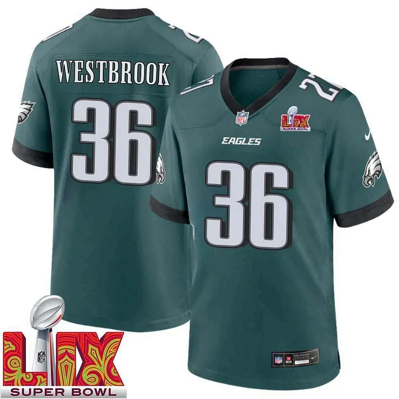 None Brian Westbrook Game Jersey - Green | NFL Player Jersey