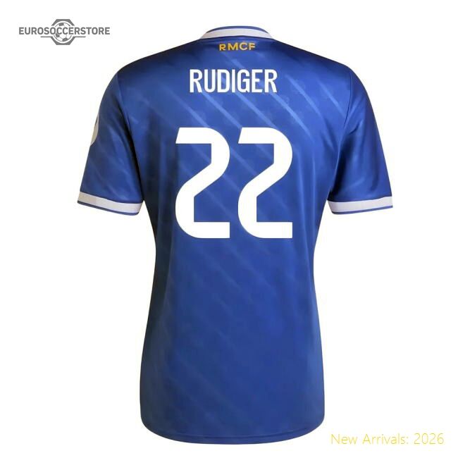 Premium-grade 2025-2026 Real Madrid Third Jersey (rudiger 22)