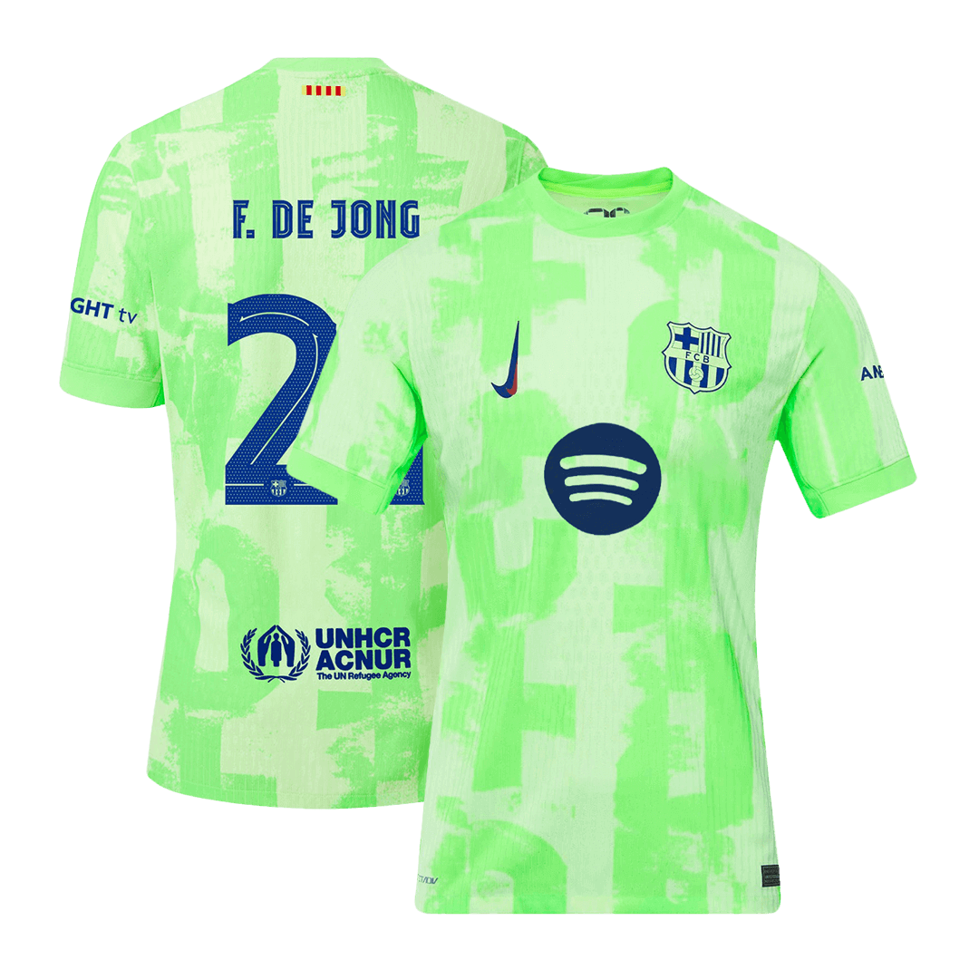 Player Version F.DE JONG #21 Barcelona Third Away Soccer Jersey 2024/2
