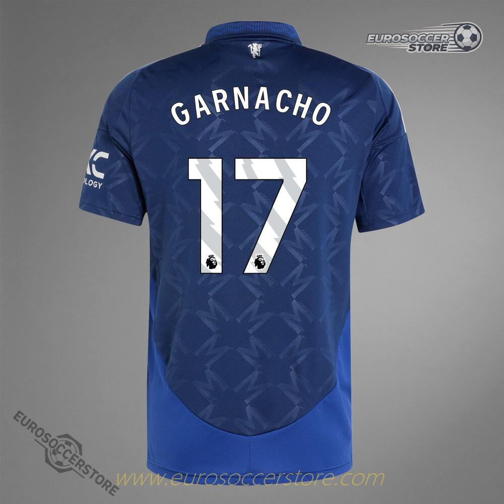 Away Jersey of GARNACHO with Number 17 for Manchester United in the 24-25 Season