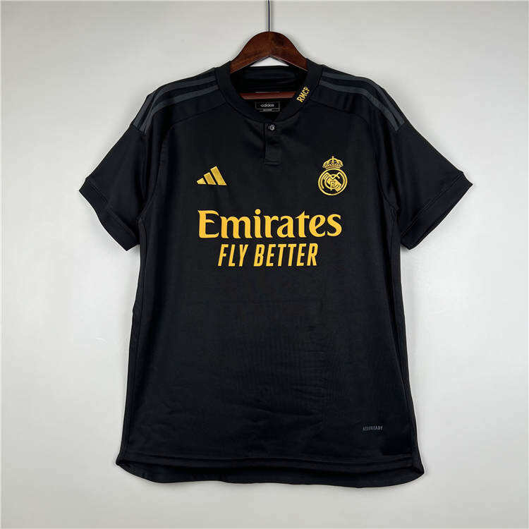 Real Madrid 2324 Third Black Soccer Jersey Football Shirt - Official