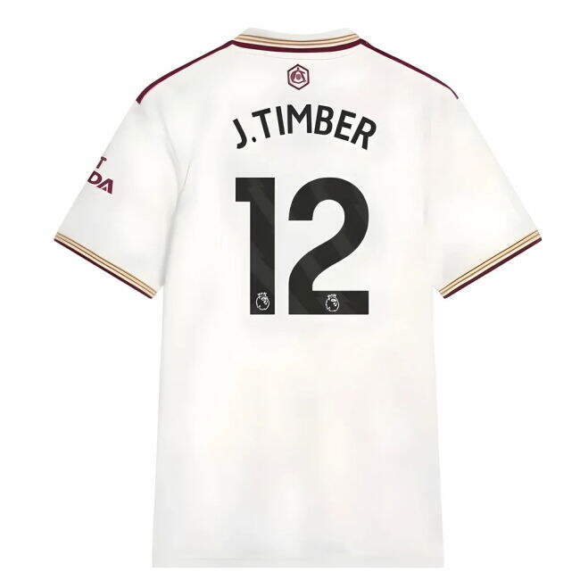 Men's 2025-2026 Arsenal Third Shirt (J.Timber 12)