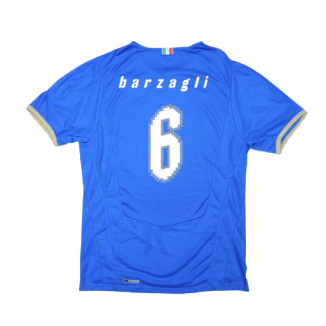 Italy 2008-09 Home Shirt ((Very Good) S) (Barzagli 6)