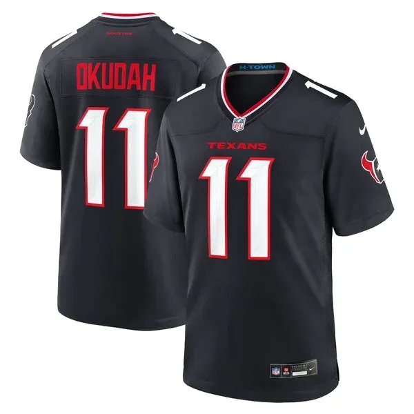 None Jeff Okudah Game Jersey - Navy | NFL Player Jersey | NFL Football