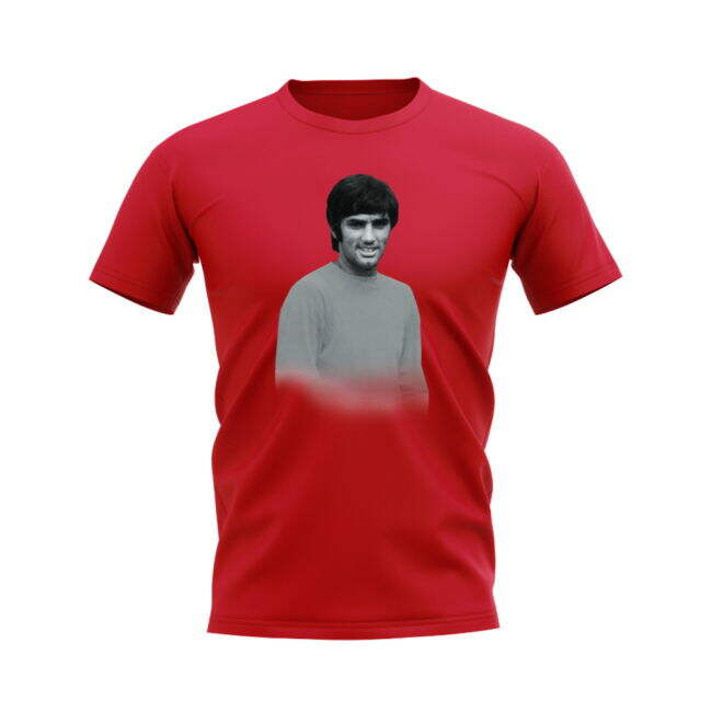 George Best Manchester United Legend T-Shirt (Red)