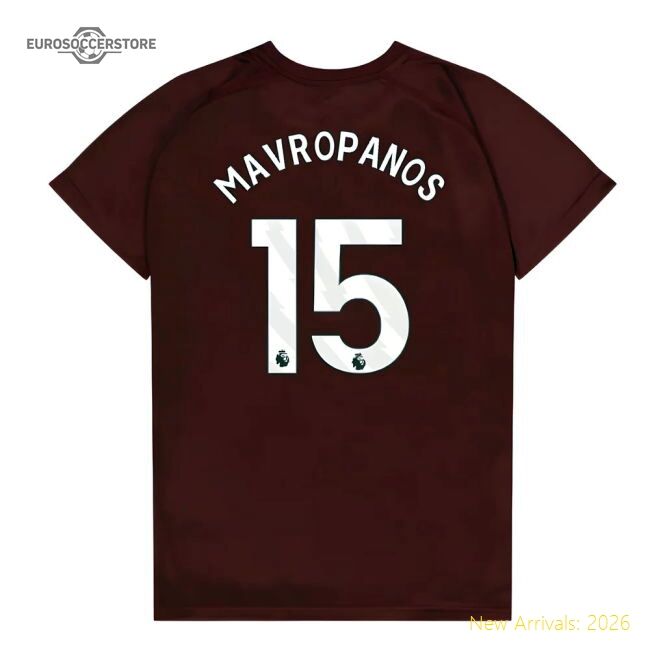 West Ham United Poly T-shirt (claretblue) - Kids (mavropanos 15)