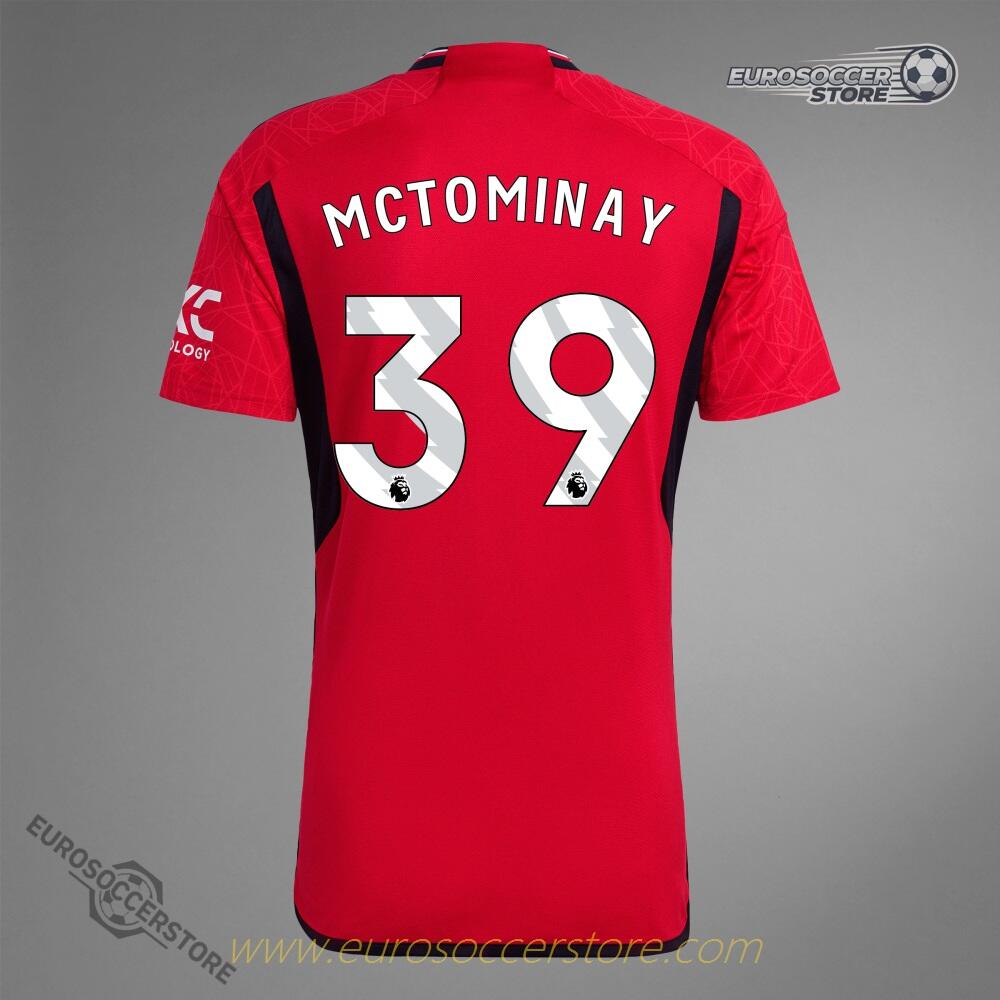 23-24 Season Manchester United Home Jersey No.39 MCTOMINAY