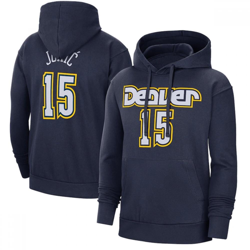 High-Quality Jersey Denver Nuggets Nikola Jokic15 - Navy - Fan Favorite