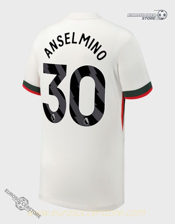 Chelsea's 25-26 Season Away Jersey, ANSELMINO #30 Edition