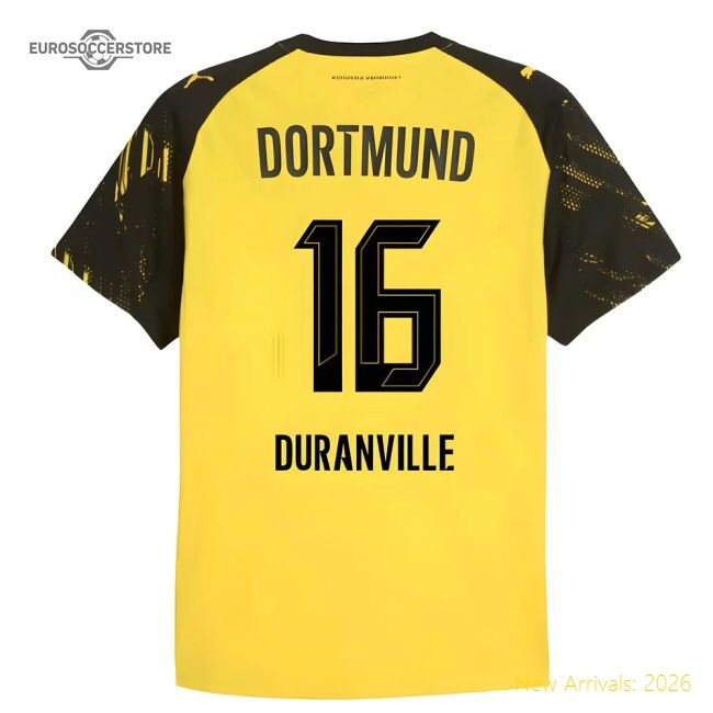 2025-2026 Borussia Dortmund Authentic Home Shirt (duranville 16)