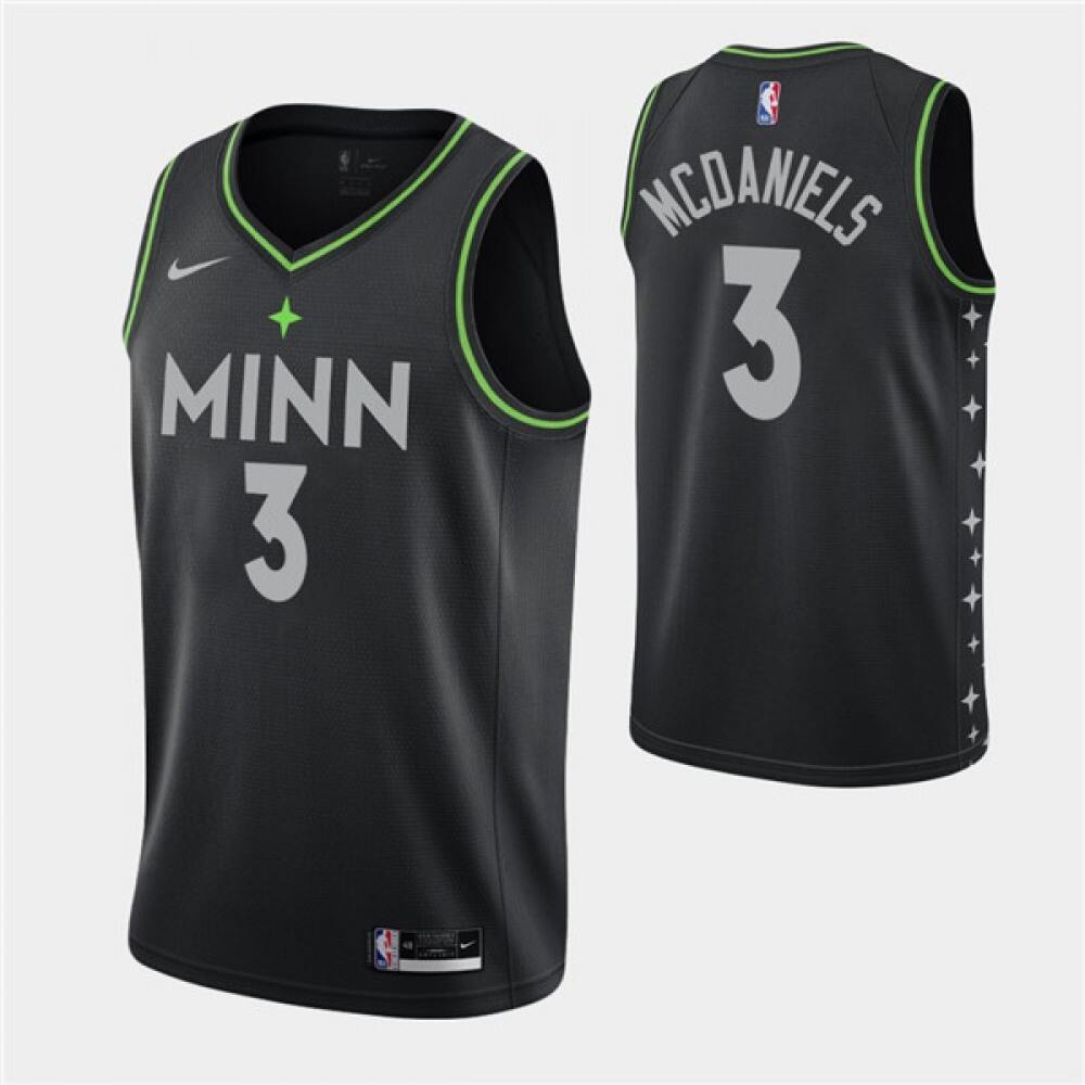 Performance Value Men's MIN #3 Jaden Black Basketball Jersey