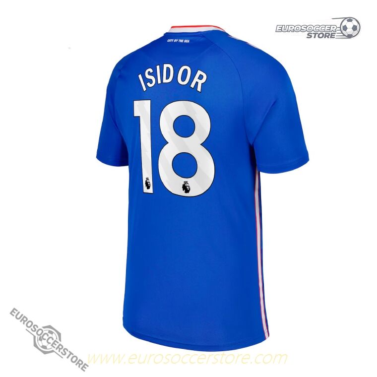 Away Football Jersey of Sunderland with ISIDOR 18 for the 25-26 Season