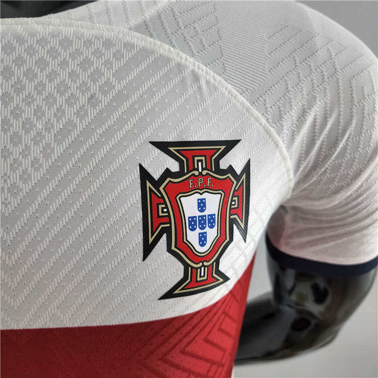 Portugal 2022 World Cup Away White Soccer Jersey Authentic Version -