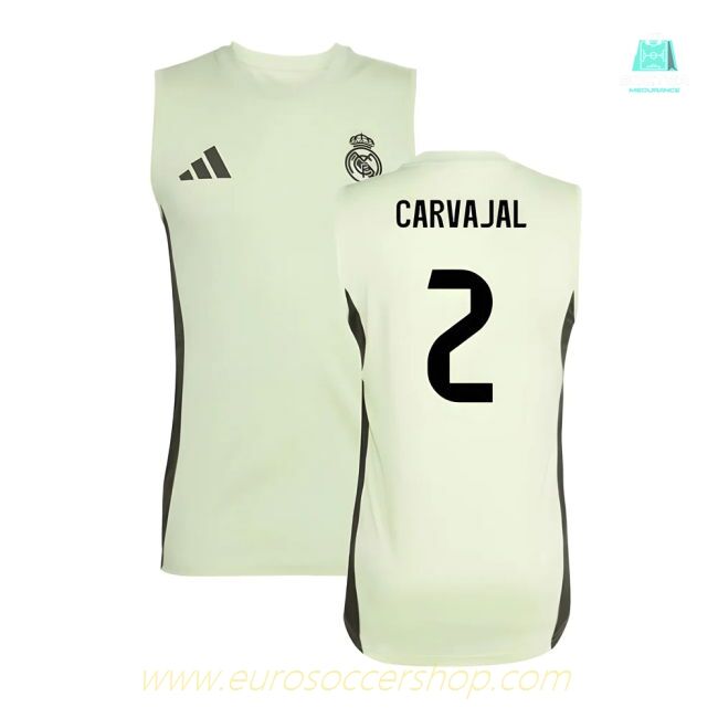 2025-2026 Real Madrid Sleeveless Training Jersey (Almost Lime) (Carvajal 2)