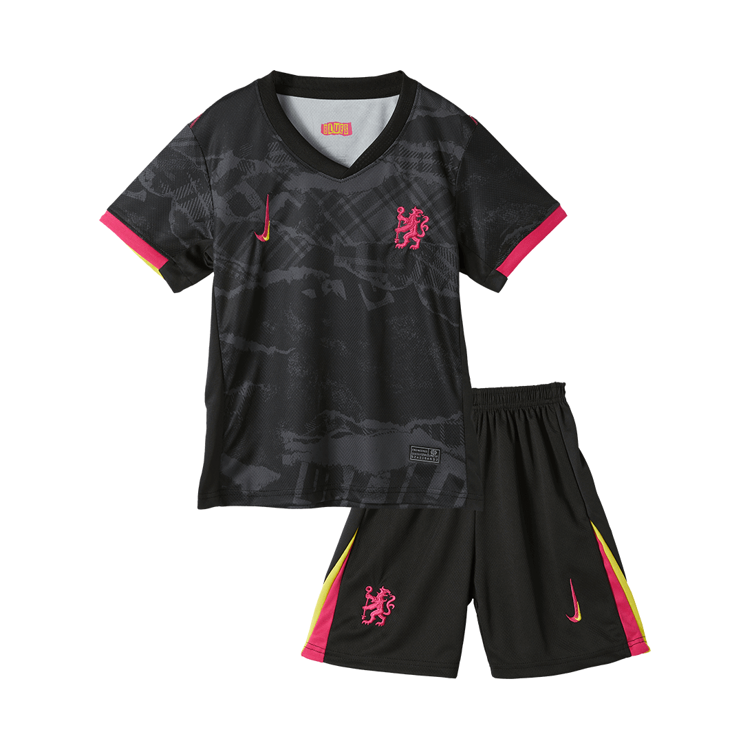 Kid's Chelsea Third Away Soccer Jersey Kit(Jersey+Shorts) 2024/25Authe