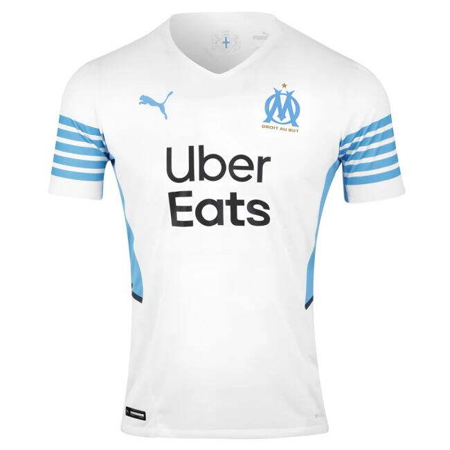 Updated Durable Marseille Home Soccer Jersey