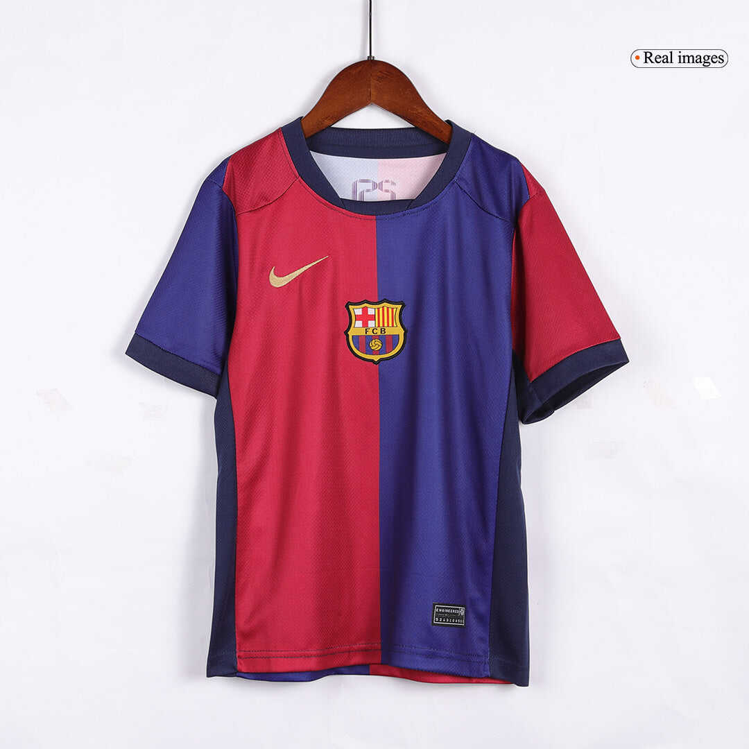 Kid's Barcelona Home Soccer Jersey Kit(Jersey+Shorts) 2024/25-Spotify