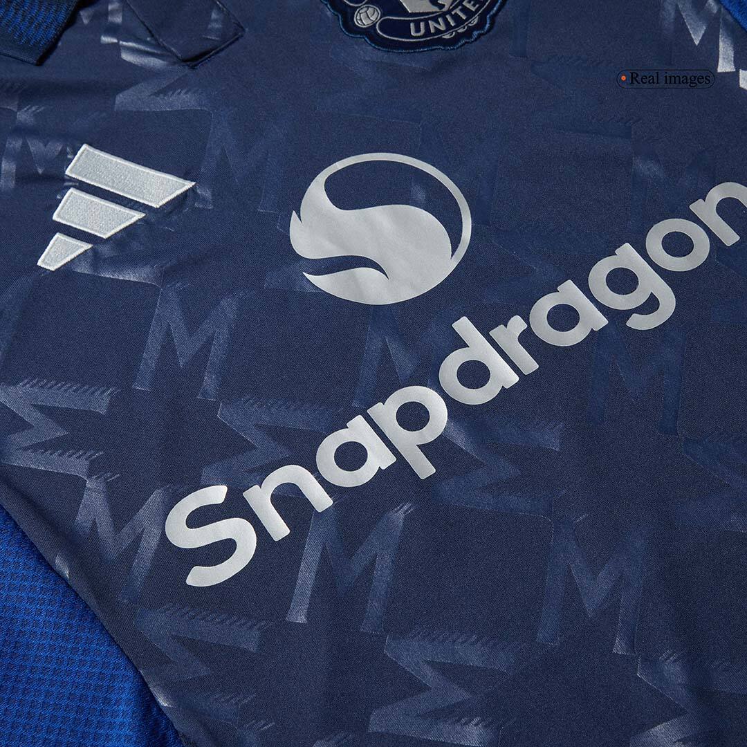 Manchester United Away Long Sleeve Soccer Jersey 2024/25Authentic Kit