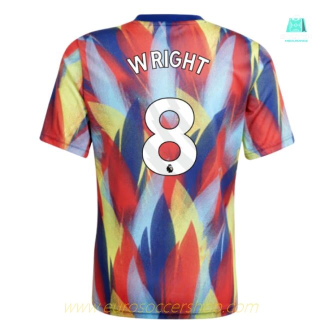 2025-2026 Arsenal Pre-Match Shirt (Victory Blue) - Kids (Wright 8)
