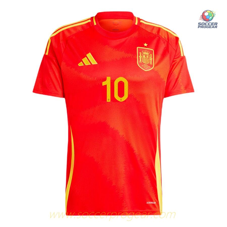 Spain Home Match Football Jersey 2024-25 Edition Lamine Yamal
