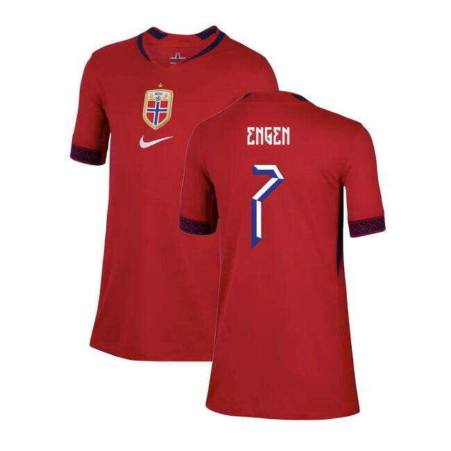 Cheap 2025-2026 Norway Womens Team Home Shirt (Kids) (Engen 7) Playful