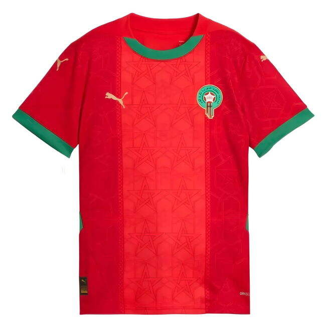 Morocco Team Sleek Home Football Shirt (Kids)