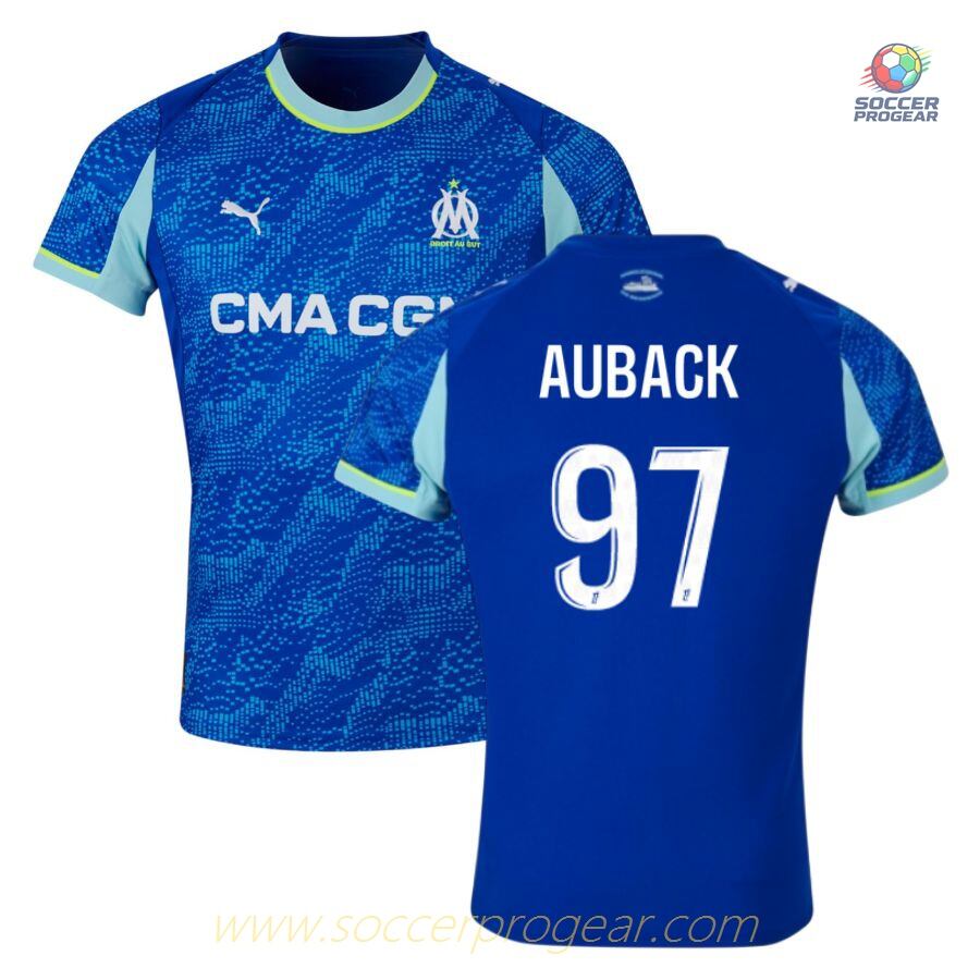 OM High Quality Third Football Jersey 2025-26 Edition Aubameyang AUBACK 97