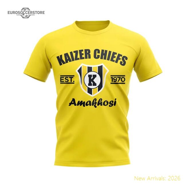 Excellent Kaizer Chiefs Established Football Tee (yellow)