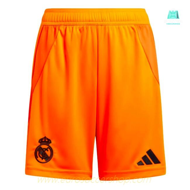 2024-2025 Real Madrid Away Shorts (Orange) - Kids