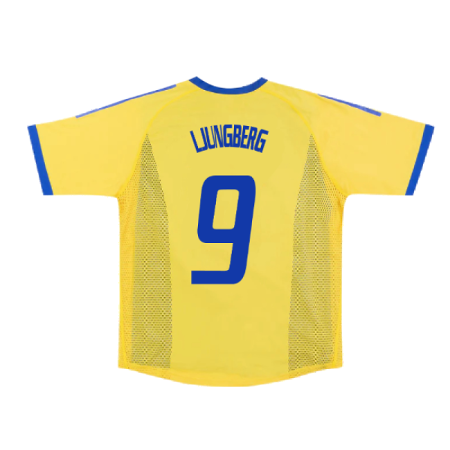 Sweden 2002-03 Home Shirt ((Very Good) S) (Ljungberg 9)