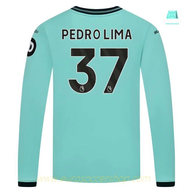 2025-2026 Wolves Long Sleeve Away Shirt (Kids) (Pedro Lima 37)