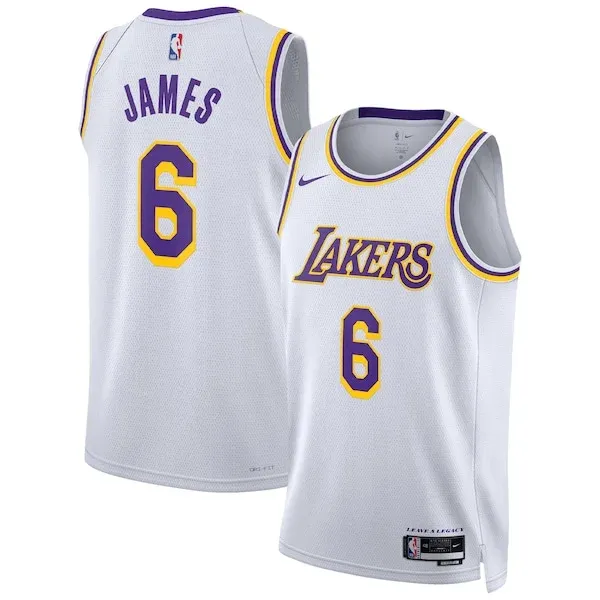 LeBron James LAL Swingman Jersey - superior stylish - White game-day