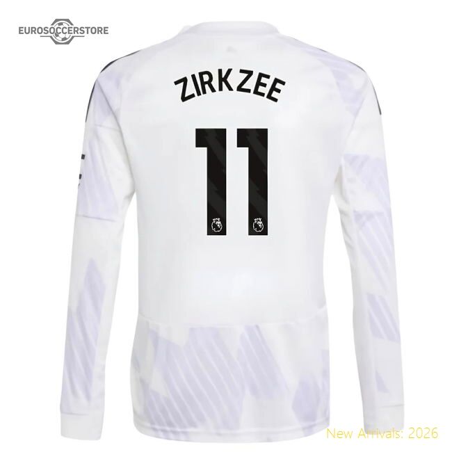 Authentic 2025-2026 Man Utd Long Sleeve Away Shirt (kids) (zirkzee