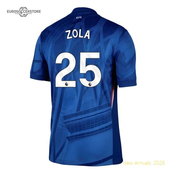 Chelsea Premier League Zola Home Premium Jersey Adidas Climacool