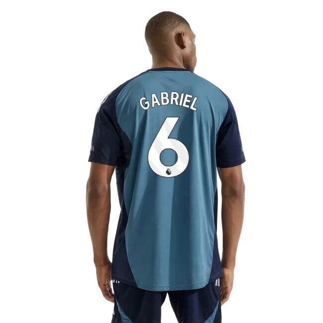 Supporter Arsenal Arsenal Training Shirt Blanch Blue Gabriel #6 Su...