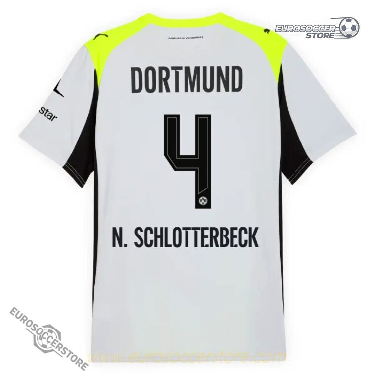 Borussia Dortmund Away N. SCHLOTTERBECK 4 Jersey 25-26